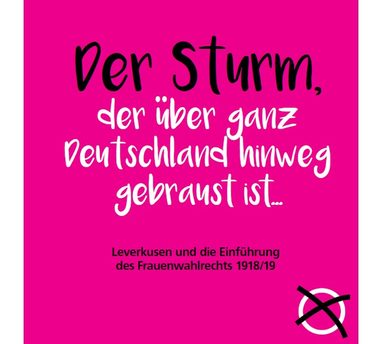 Titel der Broschüre zum Frauenwahlrecht in Leverkusen