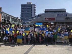 Leverkusener Demo gegen Ukraine-Krieg