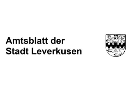 Wappen der Stadt mit Schriftzug "Amtsblatt"