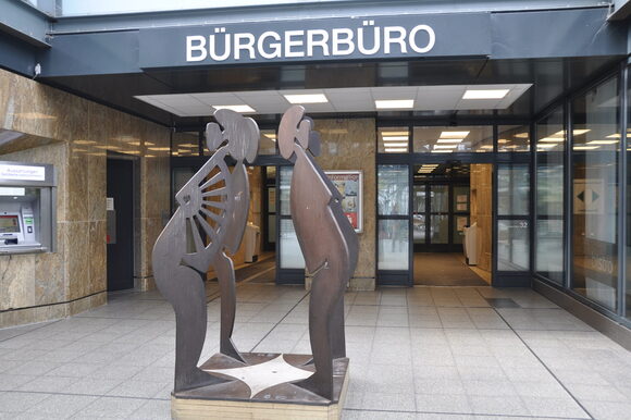 Eingang zum Bürgerbüro