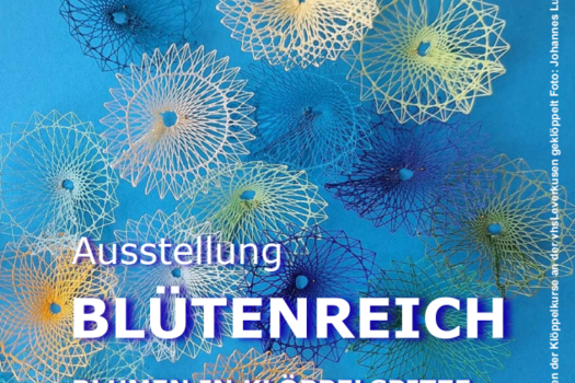 Flyer Ausstellung Blütenreich