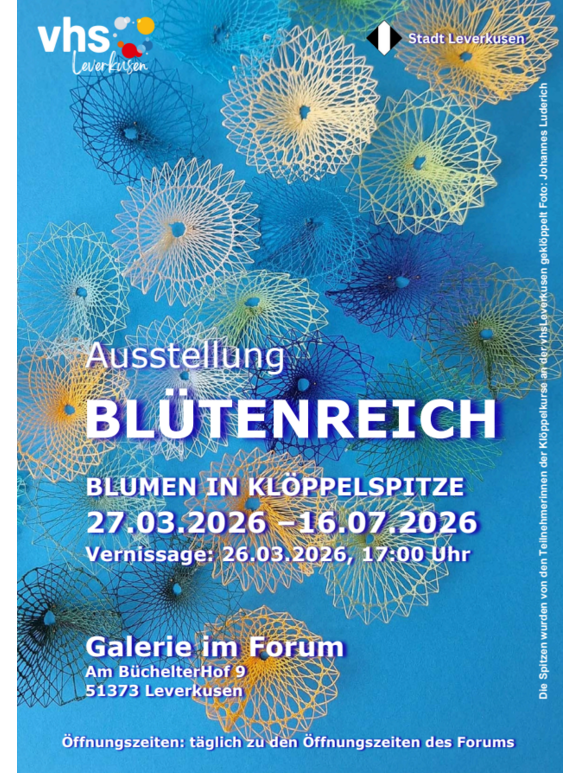 Flyer Ausstellung Blütenreich