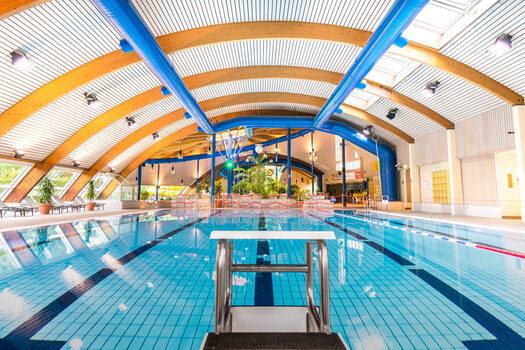 Das Schwimmbecken im Freizeitbad CaLevornia