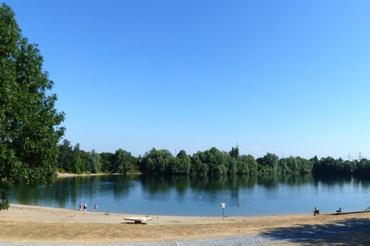 Die Badestelle am Hitdorfer See