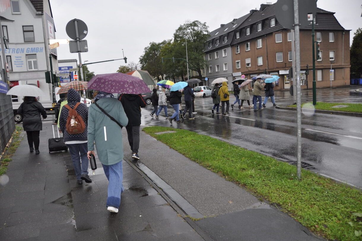 Teilnehmer an der Ampel