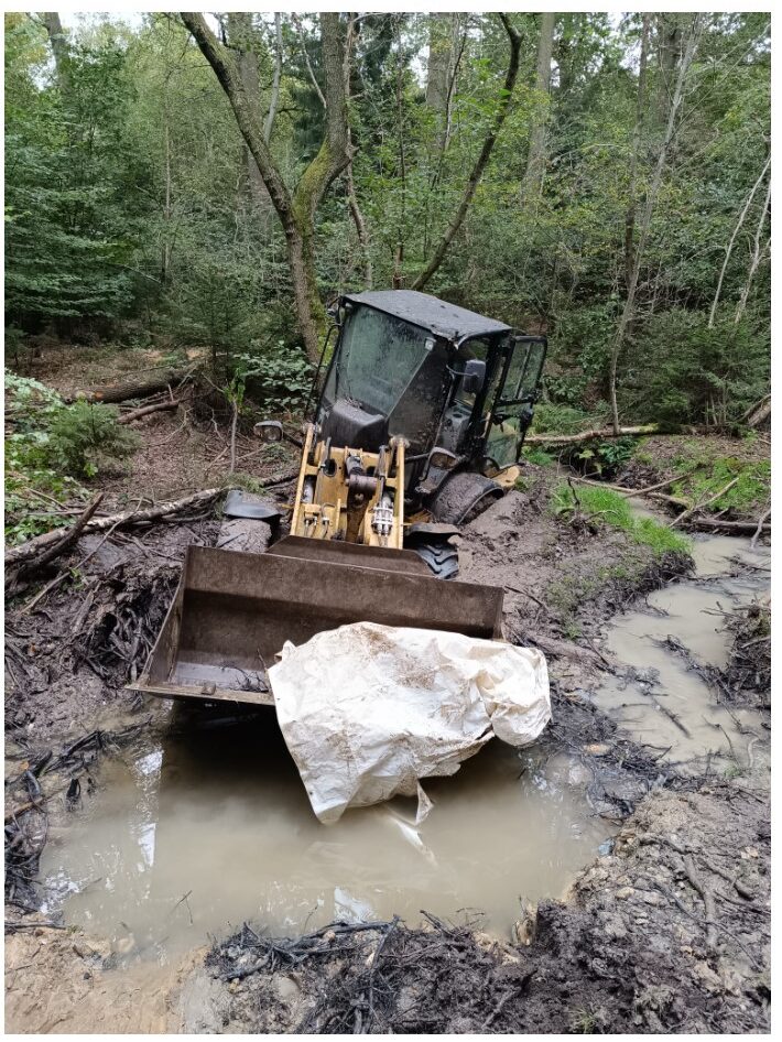 Bagger im Bürgerbusch