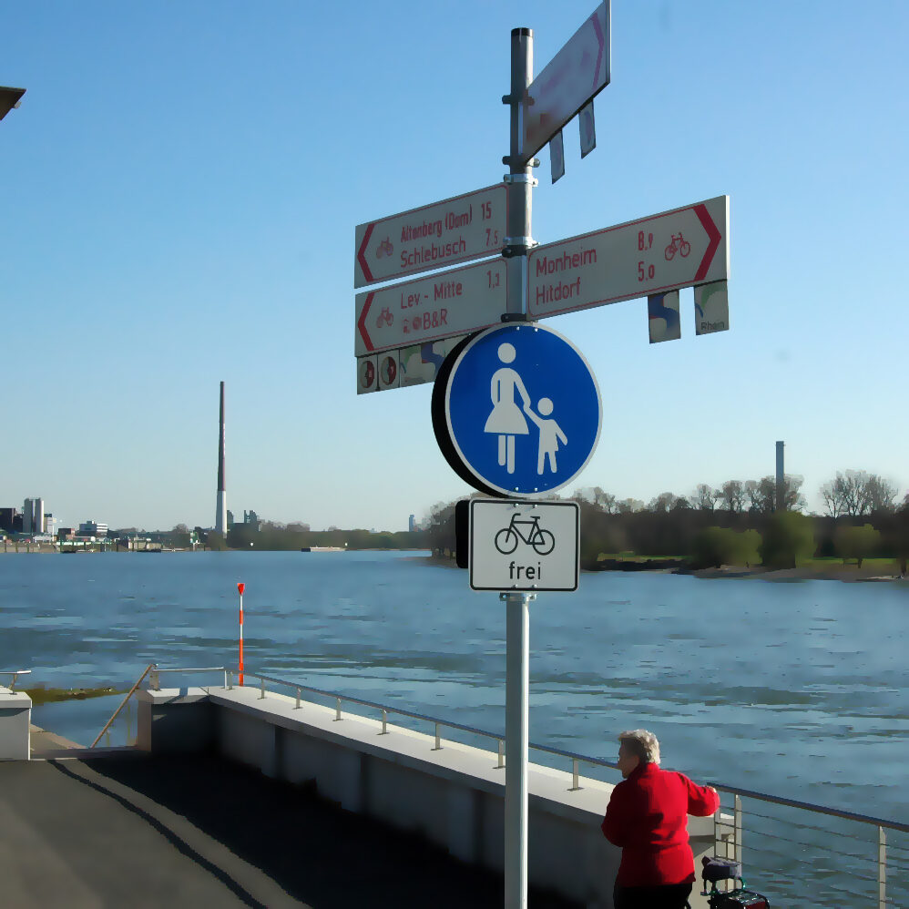 Radeln am Rhein