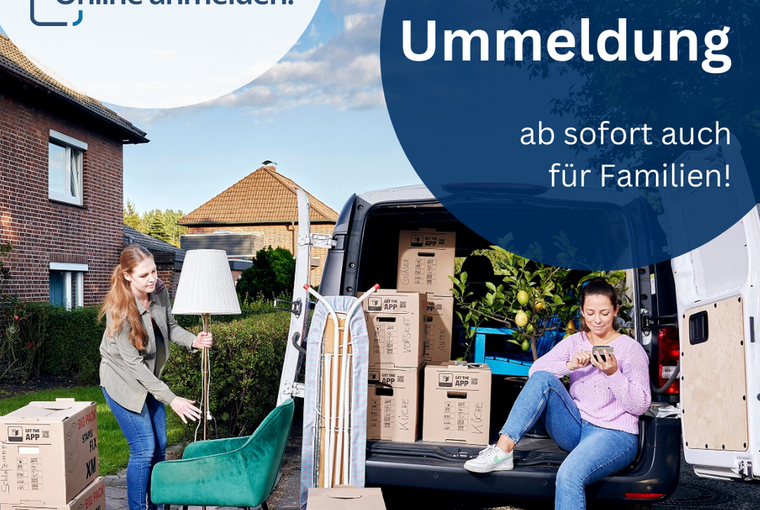 Menschen beim Umzug