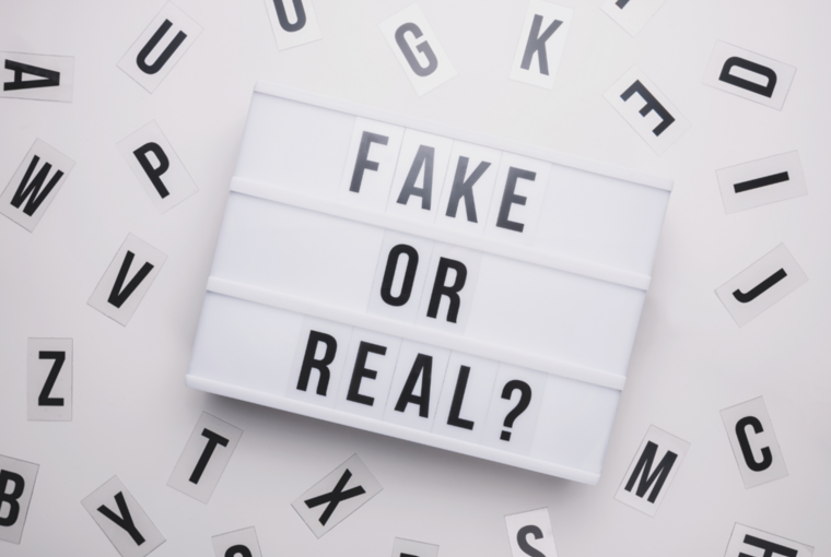 Fake or Real Schrift