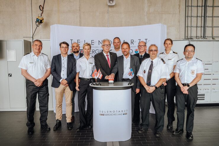 Gruppenbild Start Telenotarzt Bergisches Land