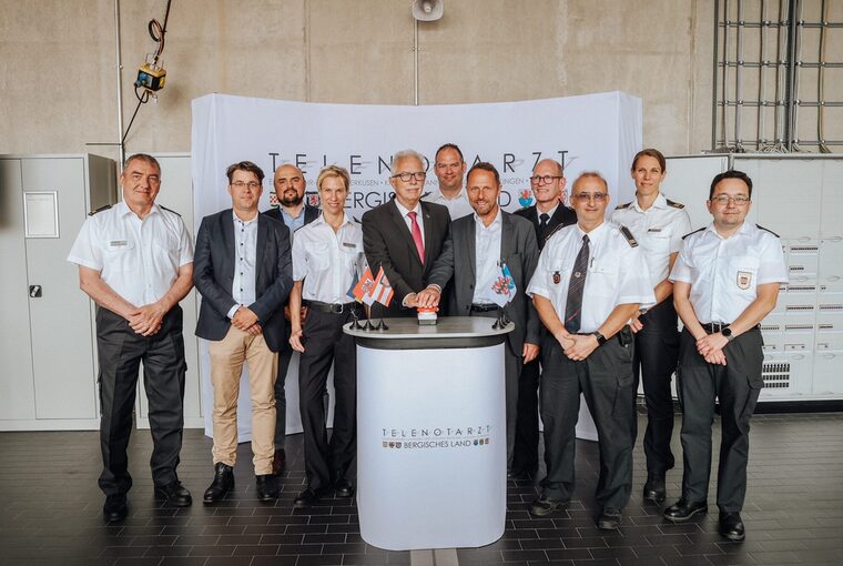Gruppenbild Start Telenotarzt Bergisches Land