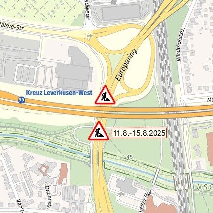 Karte Baustelle Europaring