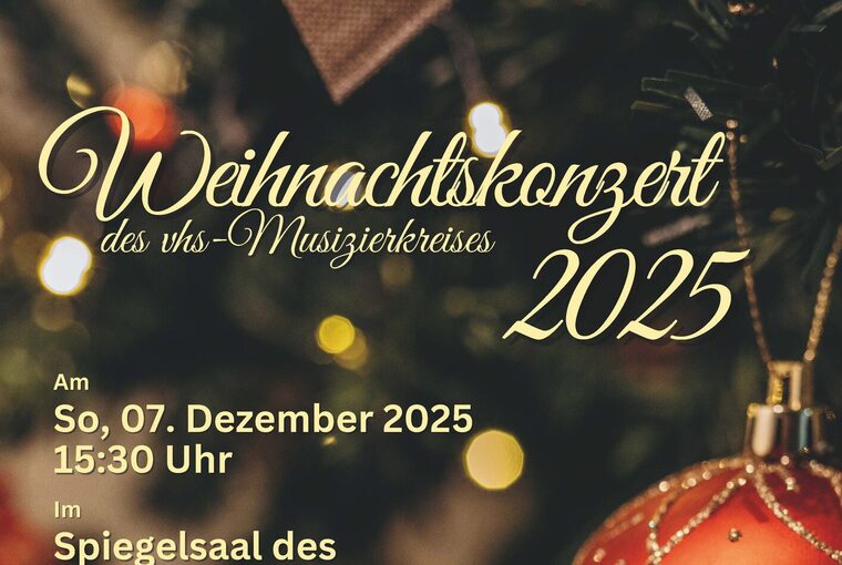 Flyer vhs Weihnachtskonzert