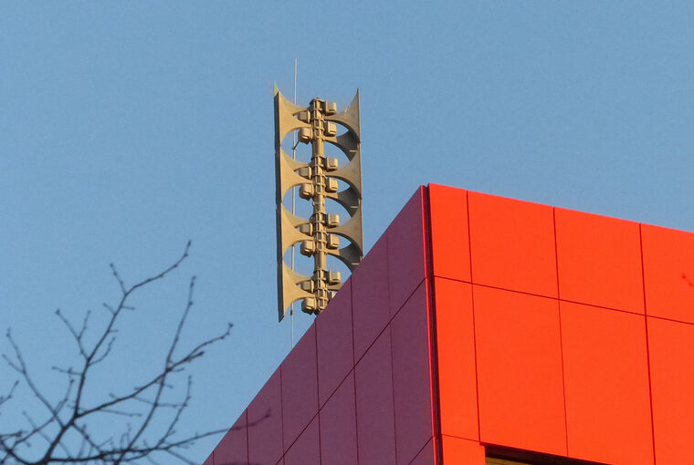 Eine der Sirenen im Stadgebiet