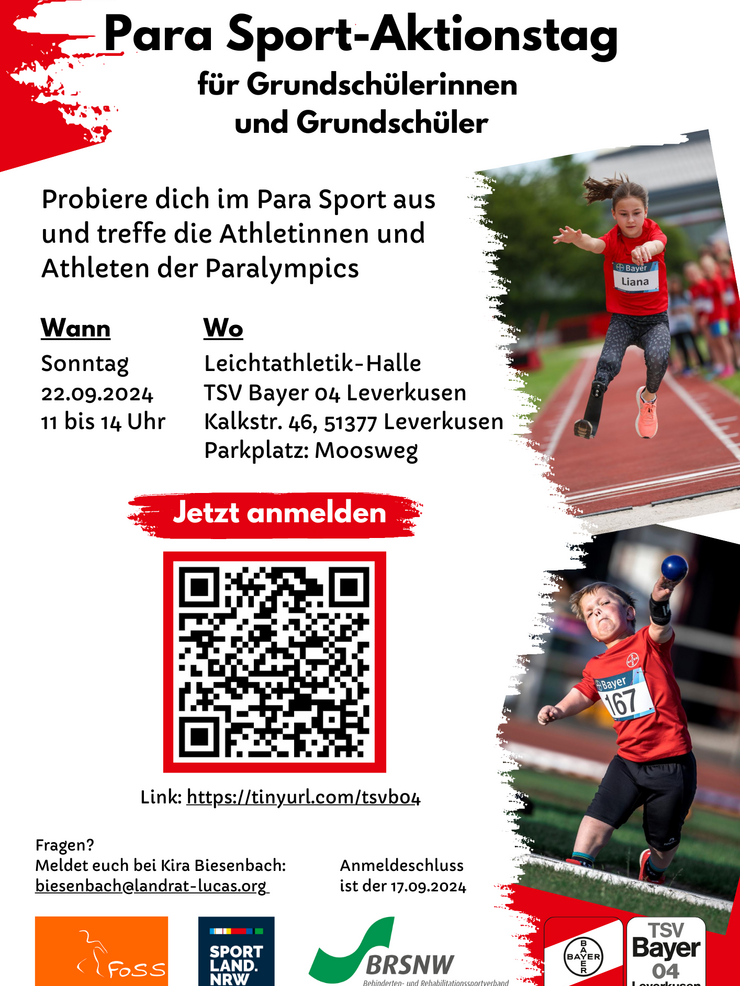 Flyer Para Sport-Aktionstag