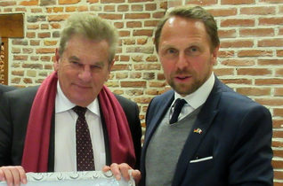 Bürgermeister Gerard Caudron (lks.) Oberbürgermeister Uwe Richrath