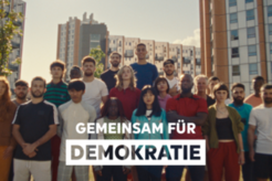 Titel der Kampagne "Gemeinsam für Demokratie"/Bild: ©Europäische Union-EP