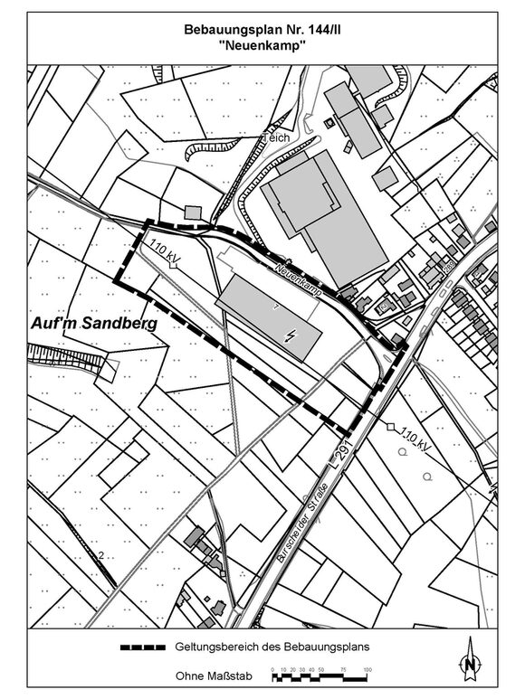 Geltungsbereich des Bebauungsplan Nr. 144/II