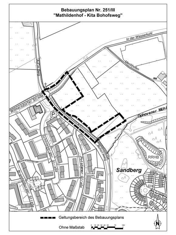Geltungsbereich des Bebauungsplans Nr. 251/III