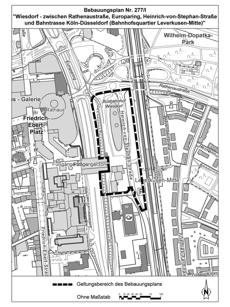 Geltungsbereich des Bebauungsplans Nr. 277/I