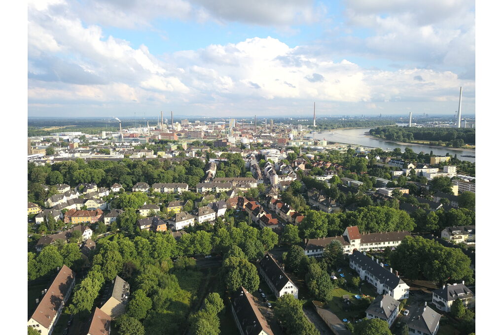 Wiesdorf auf der Vogelperspektive