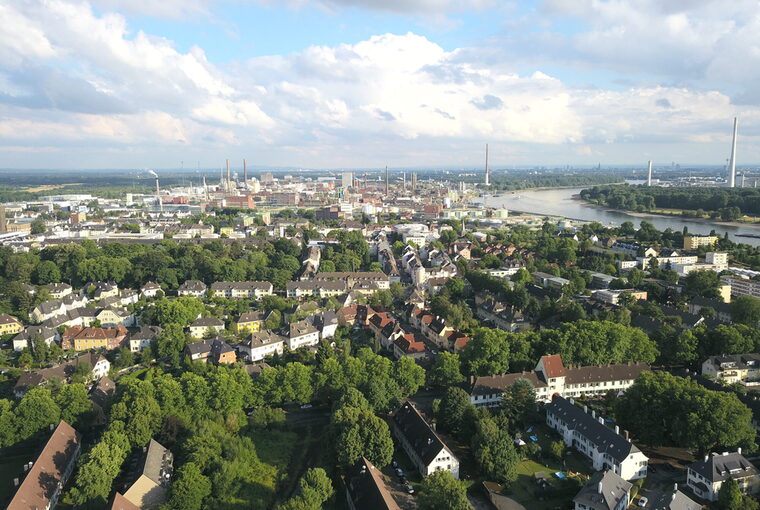 Wiesdorf auf der Vogelperspektive