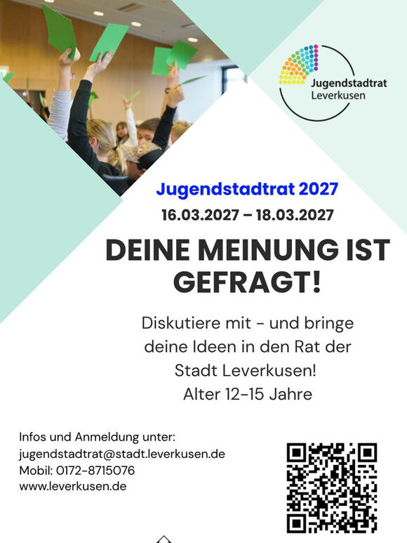 Plakat zum Jugendstadtrat 2027