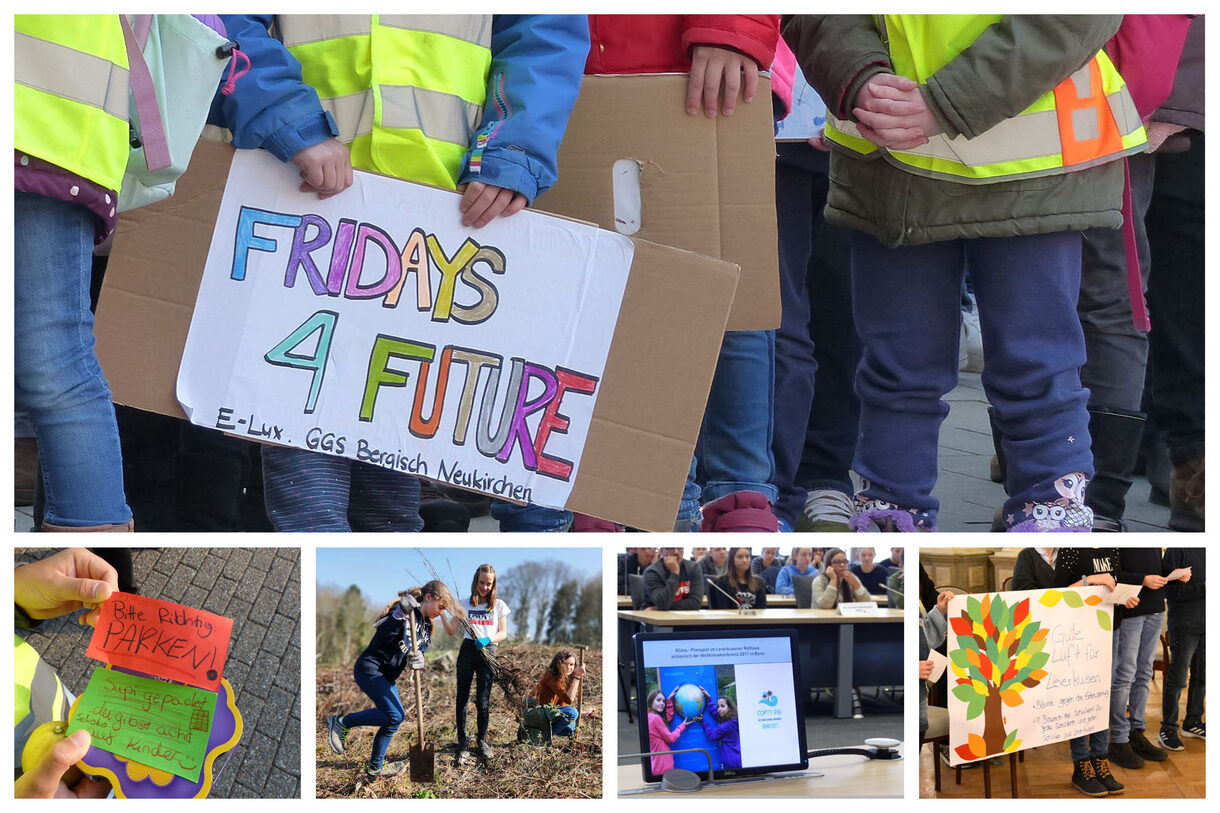 Bildcollage: Themen, die Kinder und Jugendliche angehen