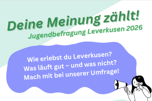 Flyer von der Jugendbefragung Leverkusen
