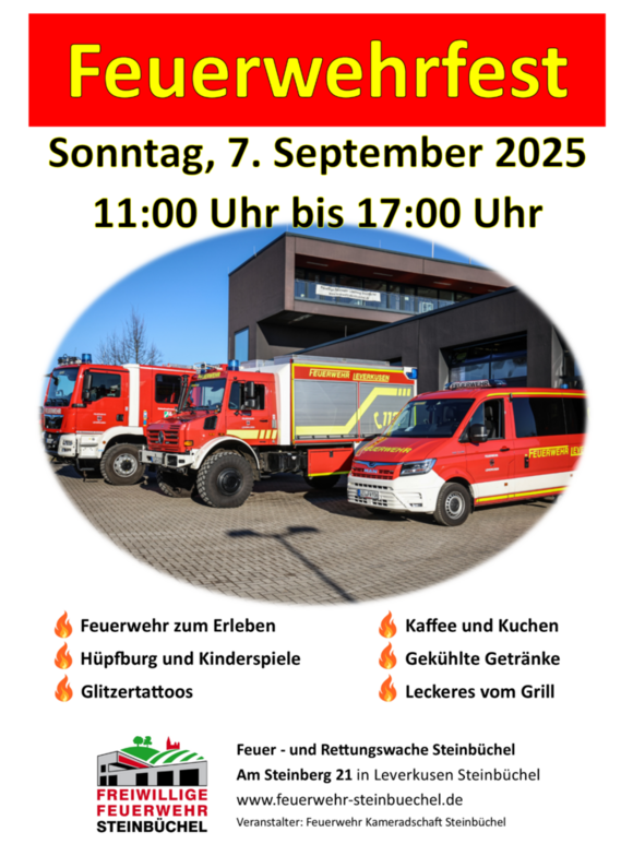 Plakat Feuerwehrfest Steinbüchel