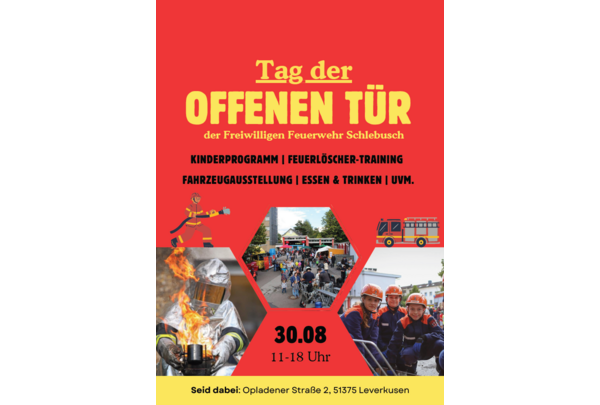 Plakat Feuerwehrfest Schlebusch